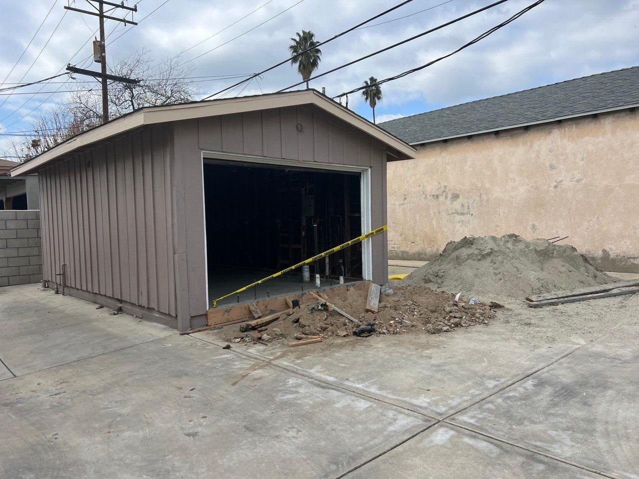 Detached garage before conversion, Tustin ADU project (before)