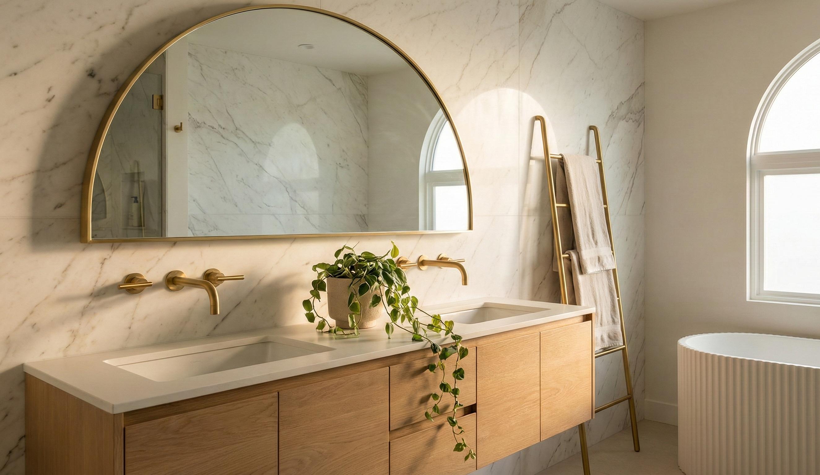 Master bathroom: full gut renovation with marble (photo 3)