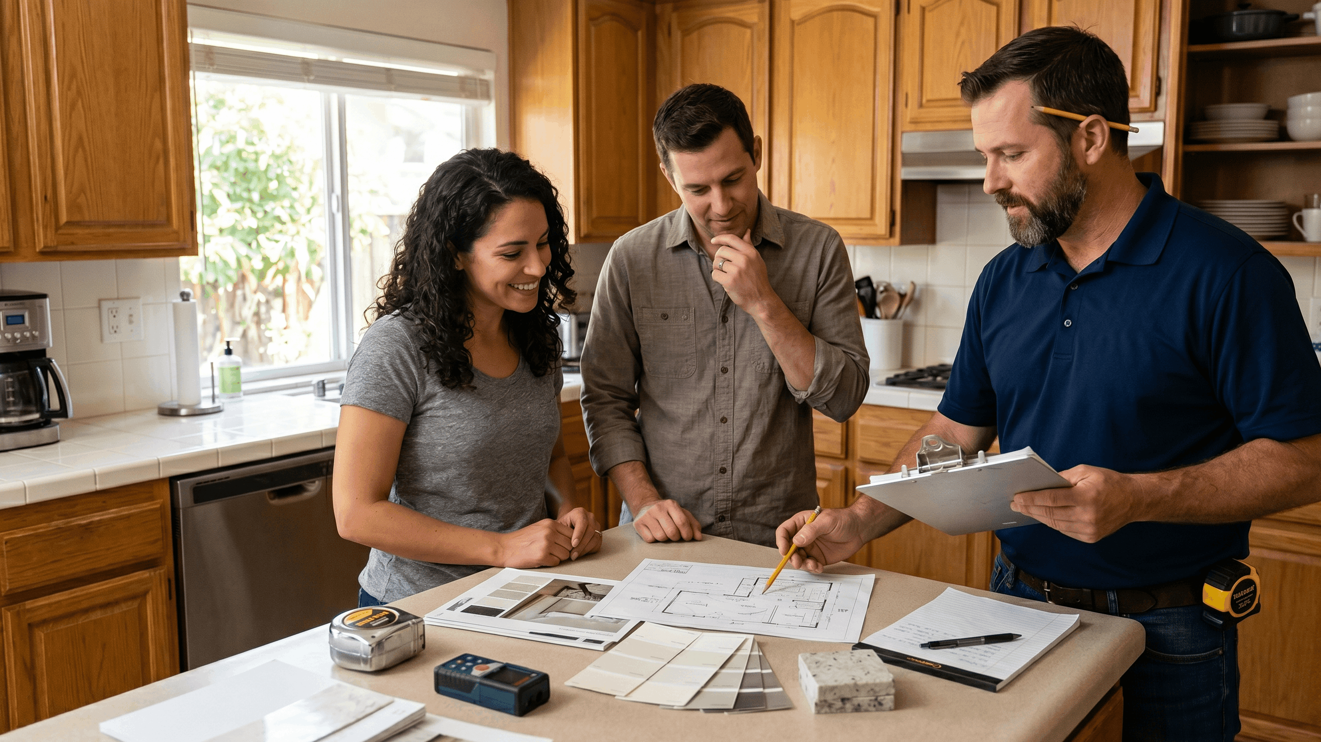 In-home consultation for a kitchen or bath remodel